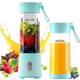 COKUNST Mixeur Portable pour Smoothies et Shakes, Mélangeur Personnel 530ml avec Couvercle de Base, Mini Blender Rechargeable