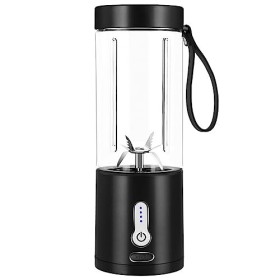 Meichoon Tasse à jus portable pour une personne seule, chargement USB, 530 ml, 6 lames pour cuisine, voyage et sport LB38, no