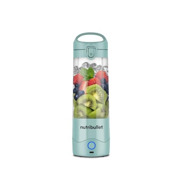 nutribullet Mélangeur portable bleu marine – Lame dextraction puissante, tasse de 475 ml, couvercle à emporter, câble de cha