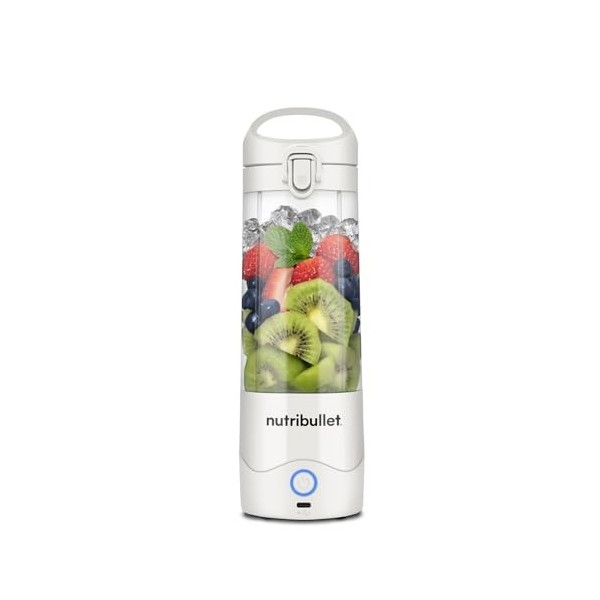 nutribullet Mélangeur portable bleu marine – Lame dextraction puissante, tasse de 475 ml, couvercle à emporter, câble de cha