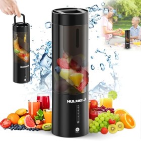 QYCHHJ Mixeur portable de 425,2 g pour shakes et smoothies, mini mélangeur avec 6 lames, chargeur magnétique pour nourriture 