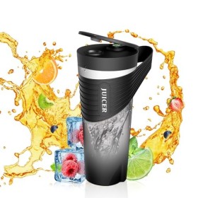 Mélangeur portable pour smoothies et smoothies Mélangeur personnel rechargeable de 4000 mAh Type-C 460 ml avec 6 lames tranch