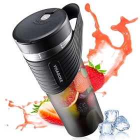 SESOCSEO Mixeur Portable, Smoothie Mixer de 460 ml avec Batterie Rechargeable 4000mAh, Mini Mixeur avec Paille en Silicone, C