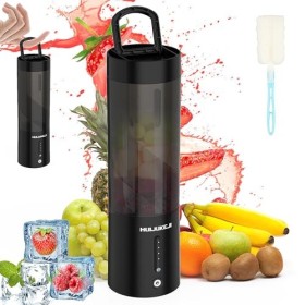 460ml Mixeur portable, Mixeur personnel pour smoothies et milk-shakes, Machine électrique à 6 lames Rechargeable par USB Mini