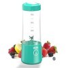 Mulli Mixeur portable rechargeable par USB pour smoothies et milkshakes, mini mélangeur avec six lames pour nourriture pour b