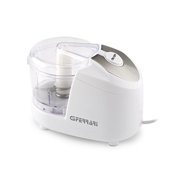 G3 Ferrari G20010 Réalmix Hachoir, 250 W, 0.4 Litres, Acier Inox, Blanc/argent