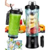 Dreamhigh® Blender Portable, 600ml Blender Smoothie avec 6 Lames, 4000mAh Fresh Juice Blender Donne 20 Tasses de Jus pour Voy