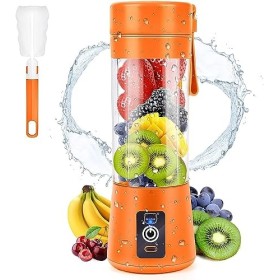 MIAOKE Mixeur portable pour smoothie, mixeur personnel avec 6 lames en 3D, presse-agrumes rechargeable par USB, pour maison, 