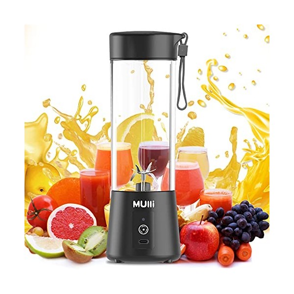 Mulli Mini mélangeur portable, 425,2 g amélioré pour smoothies et milkshakes, presse-agrumes USB pour aliments pour bébés, gy