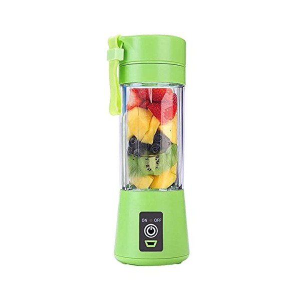 Mélangeur Personnel [Version Améliorée], Portable Blenders/Mélangeur de Fruits électrique Mixeur de jus USB, Rechargeable, 6 