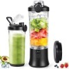 Mixeur à smoothie - 600 ml - Portable - Pour shakes et smoothies - Avec 6 lames ultra tranchantes - Forte puissance de coupe 
