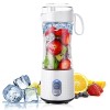 Portable Mixeur pour Smoothies et Shakes, TOPESCT 380ML Mini Fresh Juice Blender avec batterie rechargeable 4000 mAh,6 lames 