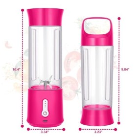 Liphier Mixeur mélangeur portatif - Mini taille personnelle pour mélange de jus de fruits et smoothie - Rechargeable par USB 