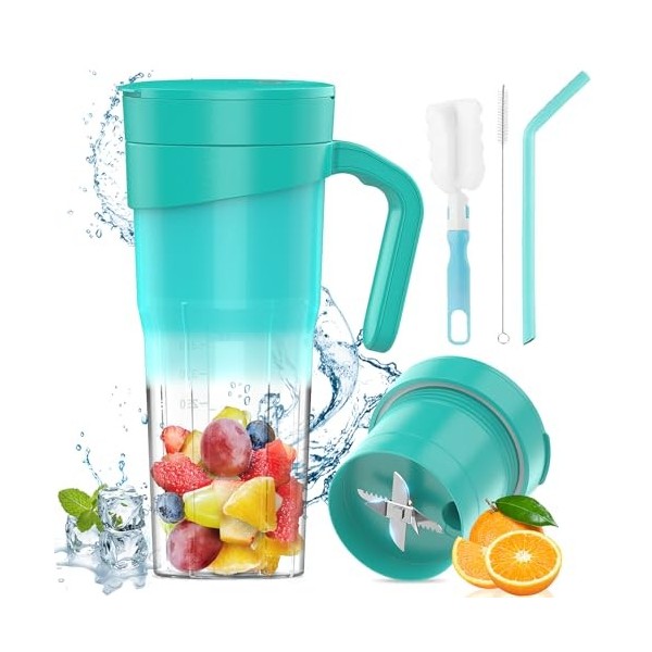 HuBeiChuangXiang 470ML Mini mélangeur Portable Blender Portable Electric Fruit Juicer Travel Smoothie Smoothie Blender 4000Ma