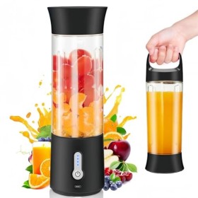 Rainpal Mixeur Personnel Portable, 500mL USB Rechargeable Portable Blender avec Couvercle de Portable, Mixeur de voyage pour 