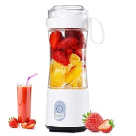 Mini mixeur portable 380 ml - Mélangeur électrique avec 6 lames en acier inoxydable - Blender portable rechargeable pour cuis