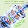 Rawhui Mixeur à smoothie, 1300 W, mixeur électrique, avec 2 bouteilles et 6 lames en acier inoxydable, mixeur haute performan
