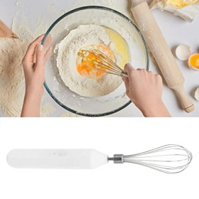 Batteur à œufs électrique, portable 1200 mAh, batterie électrique portable rechargeable par USB pour la cuisson à la maison 