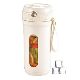 Mixeur Portable de 350 ml, Mini Melangeur à Jus Smoothie 10 Lames, Coupe de Jus Rechargeable USB-C 3000mAh Pour Sport, Gymnas