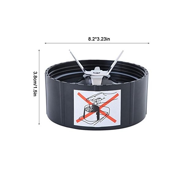 Rechange Pour Blender Rechange Pour Mixeur Lame de Fond Mélangeur Pièces de Rechange Outils de Cuisine 250W-900W 250W Black 
