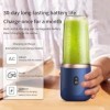 Yuehuamech Mini mixeur portable USB avec une tasse à jus de fruits et smoothies, 6 lames de 450 ml, mélangeur électrique port