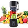 Mixeur Portable 380 ml pour Shakes et Smoothie: presse-agrumes de voyage à portion unique de taille personnelle, mini-mélange