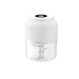 Hupdy hachoir électrique sans fil 250ML, mini robot de cuisine puissant, rechargeable USB, lame en acier inoxydable, pour hac