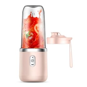 Mini presse-agrumes électrique portable de 400 ml avec couvercle à boire directement, rechargeable par USB, pour la maison, l