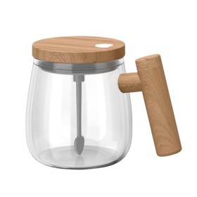 Tasse mélangeur automatique de 400 ml, gobelet mélangeur électrique, gobelet mélangeur automatique, verre borosilicate élevé 