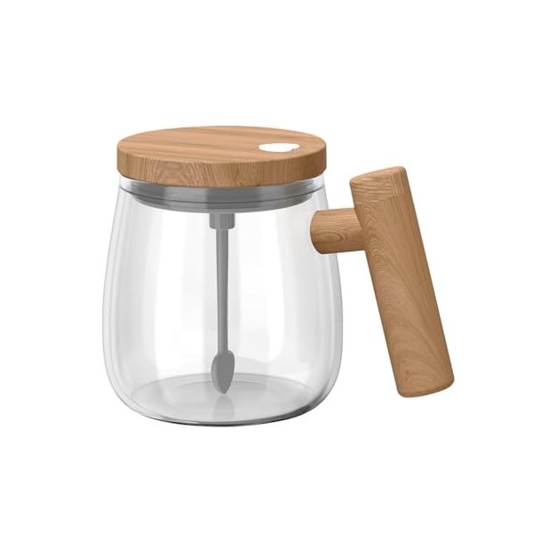 Tasse mélangeur automatique de 400 ml, gobelet mélangeur électrique, gobelet mélangeur automatique, verre borosilicate élevé 