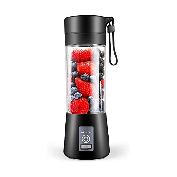 Mixeur personnel [version améliorée], mélangeur portable pour shakes et smoothies, avec rechargeable par USB, lames en acier 