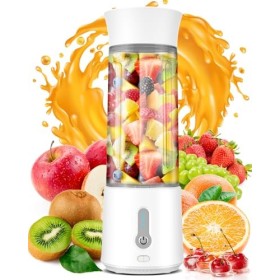 Portable Blender, Smoothie Blender, USB Rechargeable 4000mAh Mini Shakes Blender, 500 ml BPA Free Traveling Fruit Veggie Baby