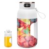 Mélangeur de jus portable, 1,2 L, 10 lames avec batterie de 2600 mAh, poignée antidérapante et affichage numérique, mélangeur