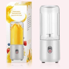 Mini mélangeur portable rechargeable par USB de 500 ml, mixeur de jus de fruits frais, mélangeur électrique avec 6 lames, mél