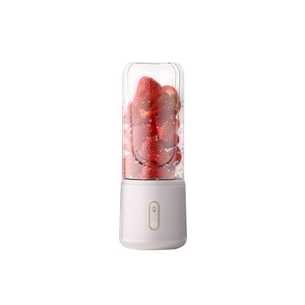 SANON Mixeur Portable, 500ml Mini Blender, Mini Blender Portable Pour Smoothies Et Milkshakes Jus De Fruits Et Légumes, Mélan