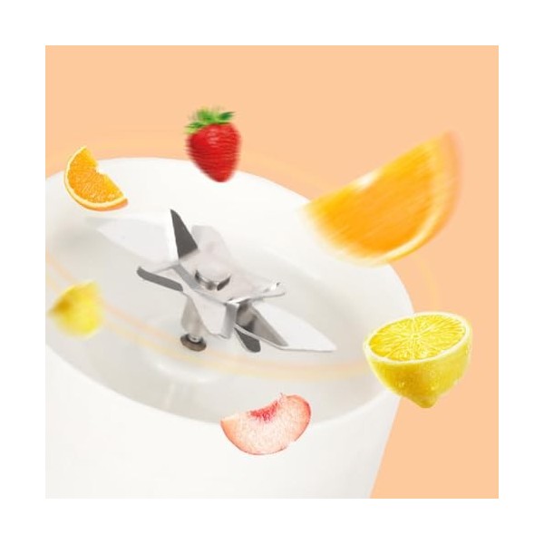 Esenlong Bouteille de sport portable rechargeable avec sangle pour milkshakes et smoothies