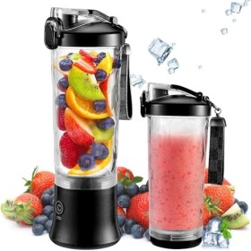 zootop Blender portable de 600 ml pour shakes et smoothies, mélangeur de presse-agrumes portable, cuisine, bureau, Rechargeab