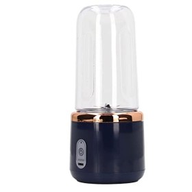 Hztyyier Mini Mixeur, Batterie 1200 MAh, 6 Lames, Mixeur Portable, capacité 300 ML, Chargement USB pour Le café Bleu, 6 Lame