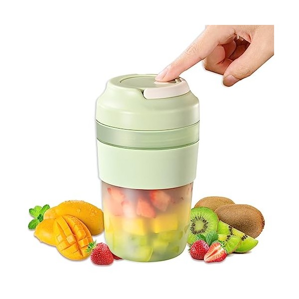 EMEBAY Mini Mélangeur Portable Autonettoyage, Mixeur Portable à Smoothie, Tasse à Jus, Presse-agrumes électrique USB Recharge