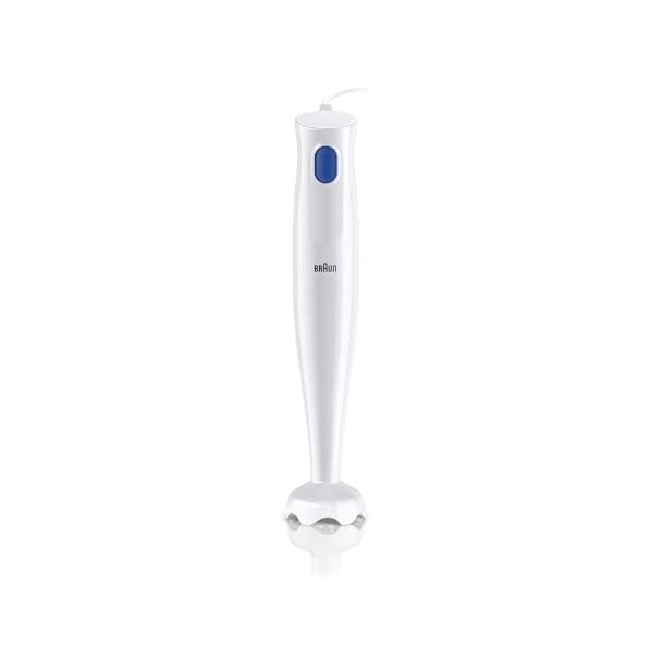 Braun MultiQuick 1 Mixeur à Main MQ10.000P, Mixeur Léger avec Technologie EasyTwist, Une Vitesse, 450W, Blanc