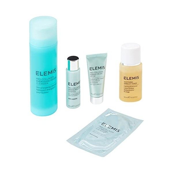 ELEMIS Collection soothe & hydrate, collection 5 pièces pro-collagène pour nettoyer, lisser et hydrater, coffret cadeau de so