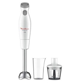 Moulinex DD4521 Easychef Mixeur plongeant 2 en 1 avec verre de 800 ml et accessoire hachoir de 500 ml, 2 réglages de vitesse,