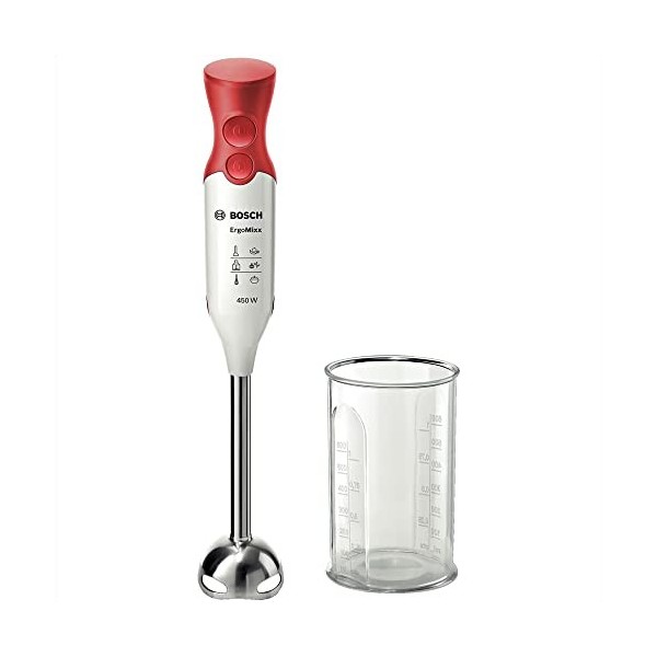 Bosch Electroménager - MSM64110 Mixeur Plongeant - Mixeur à main puissant 450 W - Pied mélangeur amovible en métal - Système