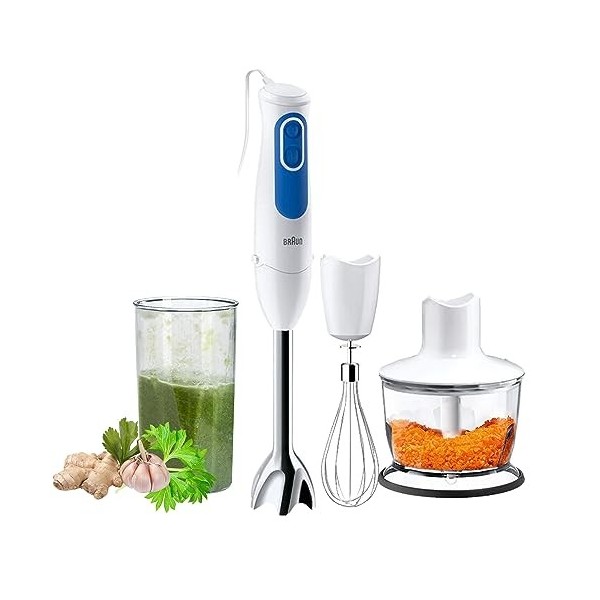 Braun MQ3035 Sauce Mixeur plongeant avec Variateur Gris/Blanc 700 W