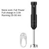 POYOCOM Mixeur plongeant sans fil, mixeur à immersion rechargeable, avec câble de type C, fouet à œufs, hachoir de 500 ml, ré