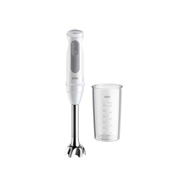 Braun MultiQuick 5 MQ 50.001 M, Mixeur Manuel avec PowerBell Plus Technologie, 21 Vitesse Roue+Turbo, Système Click Plus, Mix