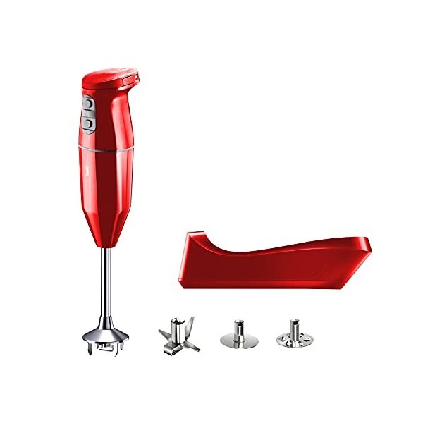 bamix cordless Set avec mixeur plongeant sans fil, Station de charge, Couteau étoile, Disque fouet, Disque mélangeur, Inox, 2
