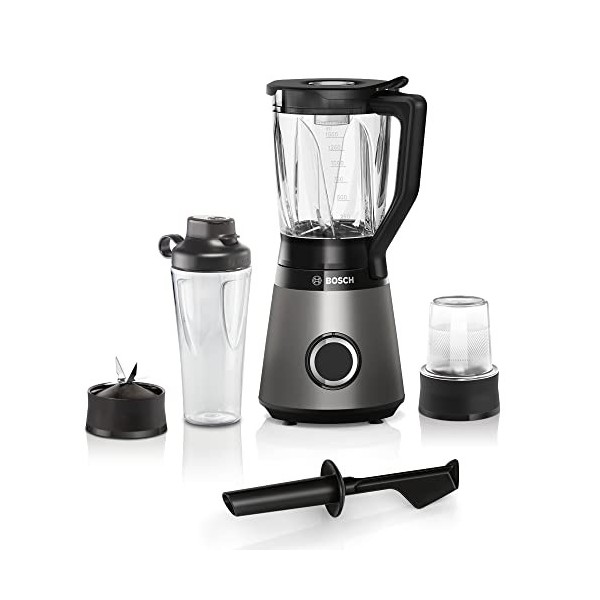 Bosch Haushalt VitaPower Serie 4 Mixeur sur pied 1200 W argent, noir
