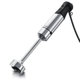 Arendo - Mixeur à main immersion à 4 lames en Inox de 1000 W, Vitesses réglables, Bouton Turbo, Pied amovible, Modèle MIKO Ac