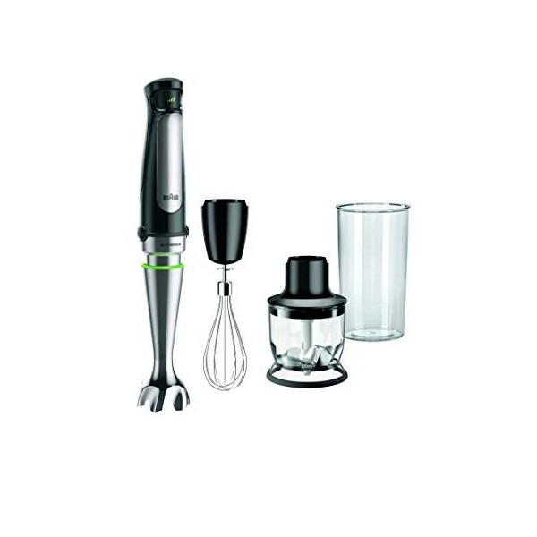 Braun MQ7025X 0X22111287 MQ 7025 X MultiQuick 7 Noir/INOX, Acrylique, 600 milliliters